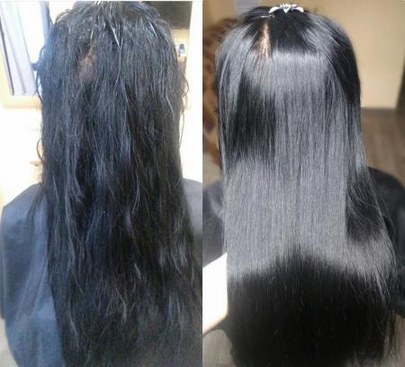Фотография Ботокс волос, кератин, биксипластия, нанопластика, прикорневой/антиприкорневой объем 3